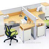 Modern Modular Silvery White Office Workstation thumbnail-4
