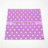Disposable Purple Square Dot Party Paper Napkin