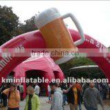 Inflatable Arch With a Beer Glass on it