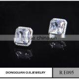 Small Quantity Order Zircon Earring Fashion Fancy Stud Earring thumbnail-1