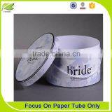 2016 High Quality White Cylinder Cardboard Custom Paper Gift Box