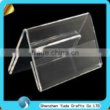 high quality clear acrylic table tent label office desk name plate