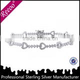 2013 925 silver jewelry bracelets brand crystal silver bracelet