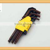 9pcs S2 Standard Short/Medium/Extra Long Arm Ball Hex Key Wrench Set