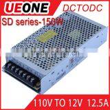 2015 Salling 150w 110VDC to 12VDC 12.5A dc Power Supply