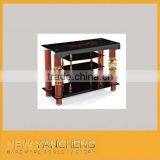 Antique Stainless Steel and Glass tv Stand Made in Foshan thumbnail-1