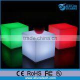 Battery Opreated Illuminated 3d Led Cube Stool,decorative Led Wedding Chair