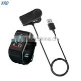 USB Data & Charging Cable Cradle Clip Charger For Garmin VivoActive HR GPS Smartwatch Heart Rate Monitor