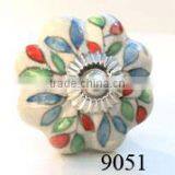 India Ceramic Door Knob/ Hand Painted Ceramic Door Knob