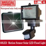 60 led security 180 degree solar motion sensor light