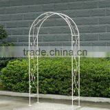 Antique White Wrought Iron Shabby Chic Garden Wedding Arch Archway thumbnail-1