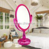 Plasticl Colourful Double Oval Magnifying Cosmetic/ Table Mirror Free Standing Mirror thumbnail-1