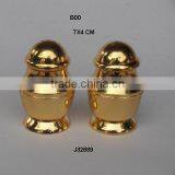 Gold Plated Plated Aluminium Salt and Pepper Set