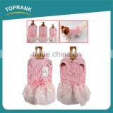 Dog Clothes Pet Accessories Pink Wedding Pet Dress Dog Clothes With Bowknot thumbnail-1