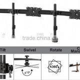 Aluminum Triple Desk Quad LCD Monitor Arm Grommet Mount thumbnail-1