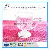 Stylish Home Essential Mini Clear Pedestal Tea Glass Cup With Handle thumbnail-1