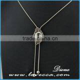 Hot Sale Snap Buttons Necklace Round With Rhinestone Necklace thumbnail-2