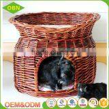 Excellent Quality Cheap Comfortable Wicker Dog Cat House for Sale thumbnail-1