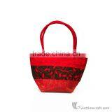 Colorful and Elegant Embroidery Handbag, 100% Handmade in Vietnam, thumbnail-1