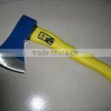 Axe With Fiberglass Handle,yellow Fibreglass Handle,800G Head,blue Color Head,polished Edge
