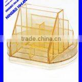 High Quality Transparent Clear Square Plastic Desktop Organizer thumbnail-1