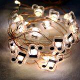 Music Notes Battery Operated RGB Warm White Copper String Light Manufacturer Wholesale Customized Packaging Fairy Light thumbnail-2