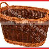 Chinese Traditional Cheap Willow Basket With Ear Handles thumbnail-1