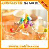 Soft Silicone Head Design Metal Cocktail Stirrer thumbnail-1