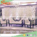 10SQM Fake Flower White Flower Artificial Flower Wall for Wedding Decoration thumbnail-1