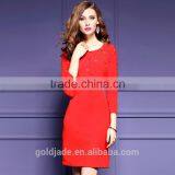 New Design Beautiful Lady One-piece Dress New Fashion Dress 2017 Design thumbnail-2