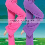 Wholesale Women Breathable Women Wide Leg Bamboo Yoga Pants thumbnail-4