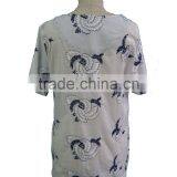 Floral Hand Embroidery Designs Round Collar Short Sleeve With Front Pocket Blouse Tunic Dress thumbnail-5