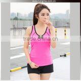 Wholesale Yoga Wear Ladies Gym Compression Stringer Vest Crop Top Women thumbnail-2