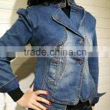 GZY Top Design Lady Denim Jacket Stock thumbnail-1