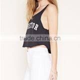 Croptop for Ladies, 100% Cotton Fabric, Customize Printing thumbnail-2