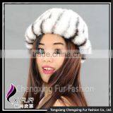 CX-C-197B Wholesale Price In Stock New Style Excellent Real Mink Fur Cap Hat thumbnail-6