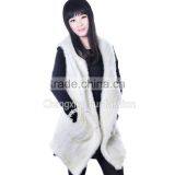 CX-G-B-220E Knit Real Mink Fashion Fur Fashion Fur Vests For Women thumbnail-6