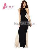 Women Backless Sleeveless Slim Maxi Party Cocktail Long Maxi Dress thumbnail-1