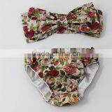 Greenery Baby Summer Seaside Floral Sling Bowknot Swimsuit for 2017 Cute Lovely Chic Wholesale thumbnail-1