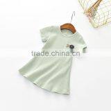 S33563W Girl Summer CottoN Knitting Short Sleeve Breathable Tops Tee Shirts thumbnail-5