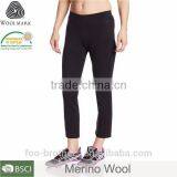 Blue Color Dry Fit Yoga Leggings,fashion Merino Wool Fitness Leggings for Women thumbnail-3