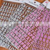 Custom Cheap Adhesive Sticker Alphabet / Number Shape Glitter Sticker Children DIY Sticker thumbnail-2