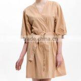Average Size Stock Customized Logo Cheap Cotton Waffle Hotel Bath Robe WR1-0012 thumbnail-1