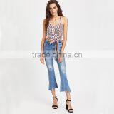 Bownot and Stripe Tank Top, Ladies Fashion New Design Clothing 2017 thumbnail-6