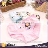 China custom baby girls cute cotton underwear kid size thong