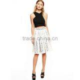 Fashion casual organza embroidery sheds skirts