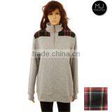 Wholesale New Design Women Quarter Zip Fleece Shep Shirt thumbnail-1