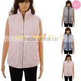 Wholesale Women Seersucker Quilted Vest thumbnail-1