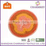 Charmkey Wholesale Dyed Cake Yarn Blend Hair Wool Acrylic Yarn Easy-care Crochet Fancy Yarn thumbnail-2