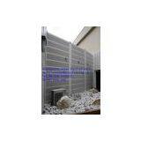 Absorptive noise barrier wall